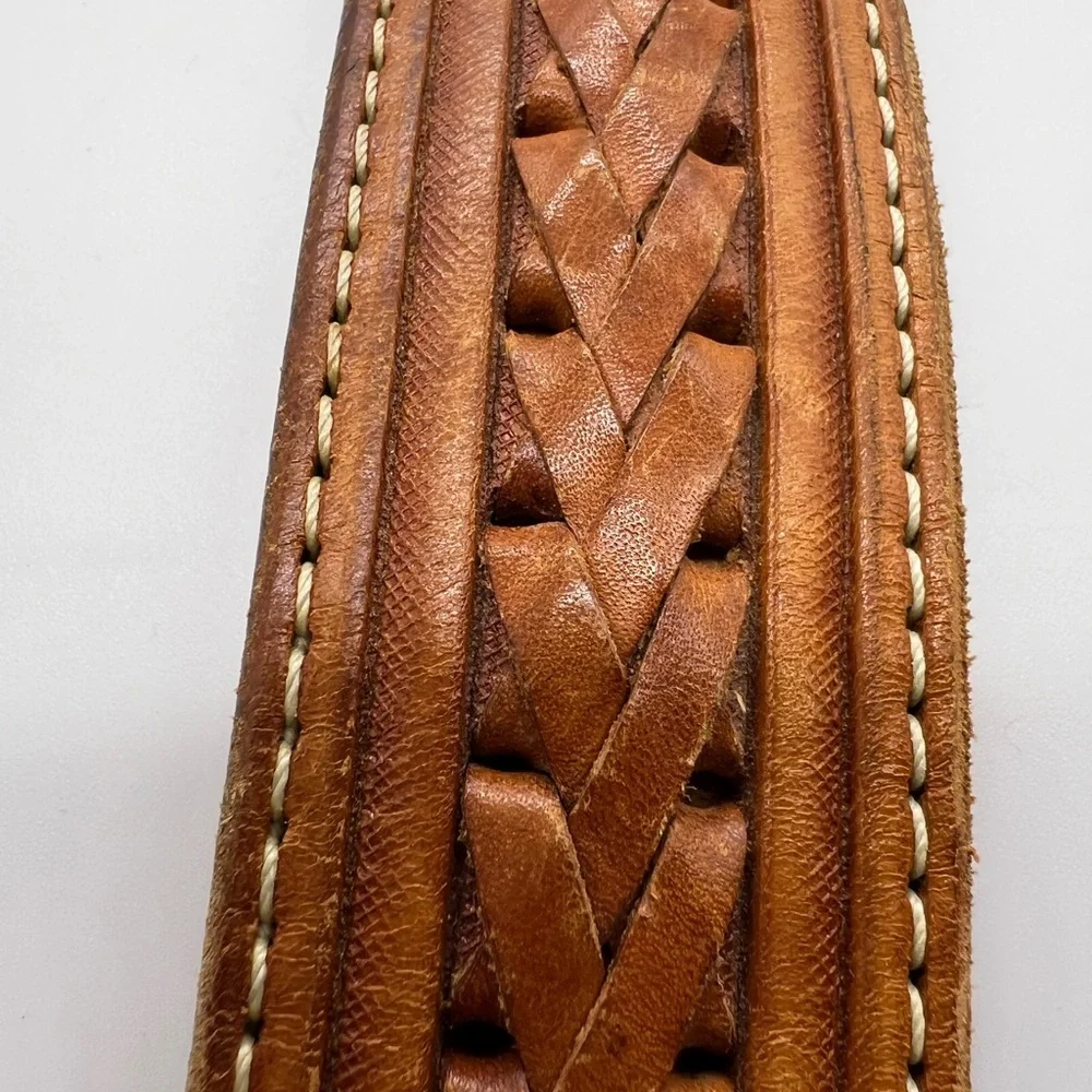 Montana Silversmiths Silver & Gold Eagle Buckle And Tan Leather Belt